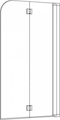 Image du produit Koralle porte pliante de douche myDay BF2A L 132, 1305-1325x1400mm (94.30 cm, 208.80 cm, 16.60 cm)
