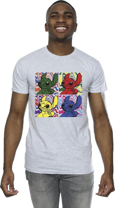 Actual product image Disney Mens Lilo & Stitch Pop Art T-Shirt (L)