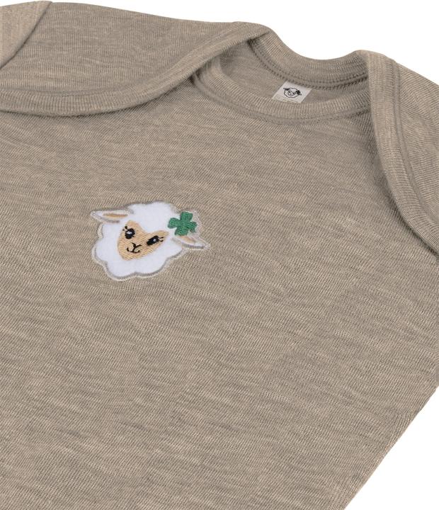 Actual product image Normani 2-pack baby merino bodysuit long sleeve "Auckland" - 9377 (98)