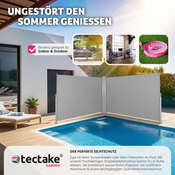 Immagine prodotto tectake Tenda laterale doppia (6 m)