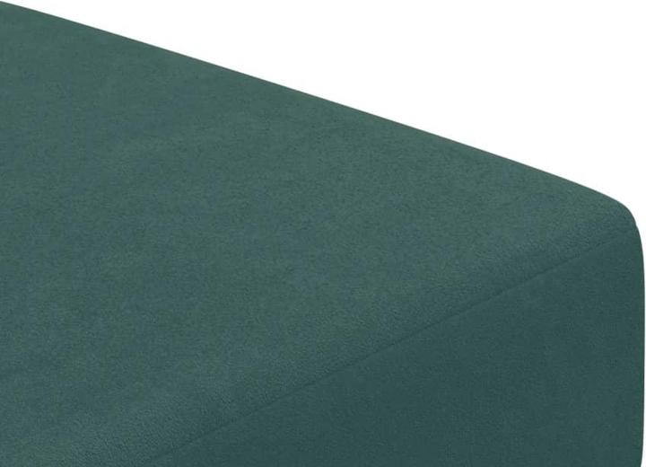 Actual product image VidaXL Sofa bed 2 seater with footstool Sofa bed daybed dark green velvet (Sofa bed)