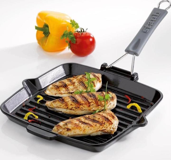 Produktbild Staub Grillpfanne (24 cm, Grillpfanne, Gusseisen)