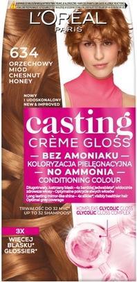 Actual product image L'Oréal Paris L'OREAL Casting Creme Gloss farba do włosów 634 Orzechowy Miód (634 Orzechowy Miód)