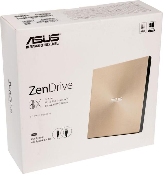 Immagine prodotto ASUS ZenDrive U9M (Unità DVD, Masterizzatore CD, Unità CD, Masterizzatore DVD)