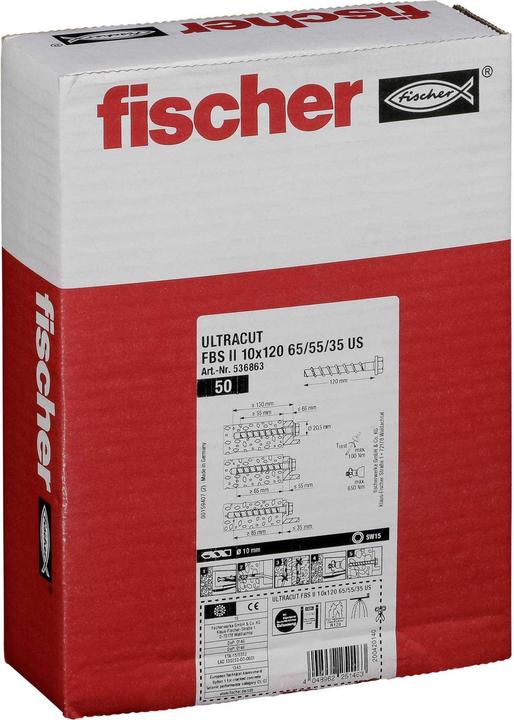 Immagine prodotto Fischer ULTRACUT FBS II 10x120 65/55/35 US (50 pz.)