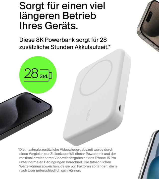 Actual product image Belkin BoostCharge Pro (8000 mAh, 20 W, 30.80 Wh)