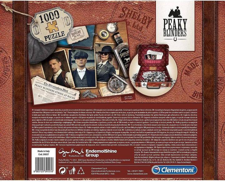 Immagine prodotto Clementoni Puzzle Peaky Blinders g in un caso (1000 pezzi)