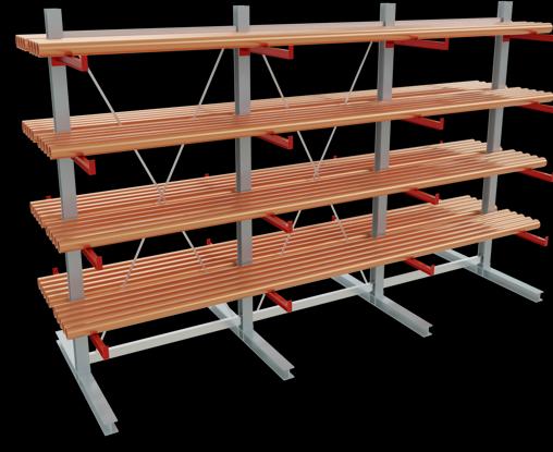 Immagine prodotto Schulte Lagertechnik K 6000 scaffale base a sbalzo 4 montanti - 2 lati