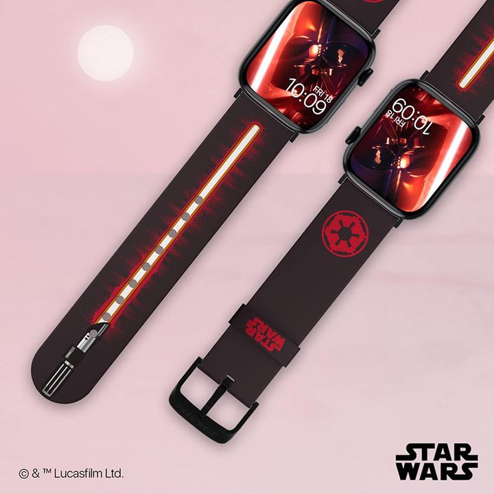 Immagine prodotto Moby Fox Bracciale Smartwatch Star Wars Darth Vader Lightsaber 22 mm (22 mm, Silicone, Acciaio inossidabile)