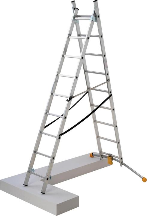 Produktbild Hailo Kombileiter HobbyLOT 2 x 9 Sprossen (Stehleiter, 1000 cm)