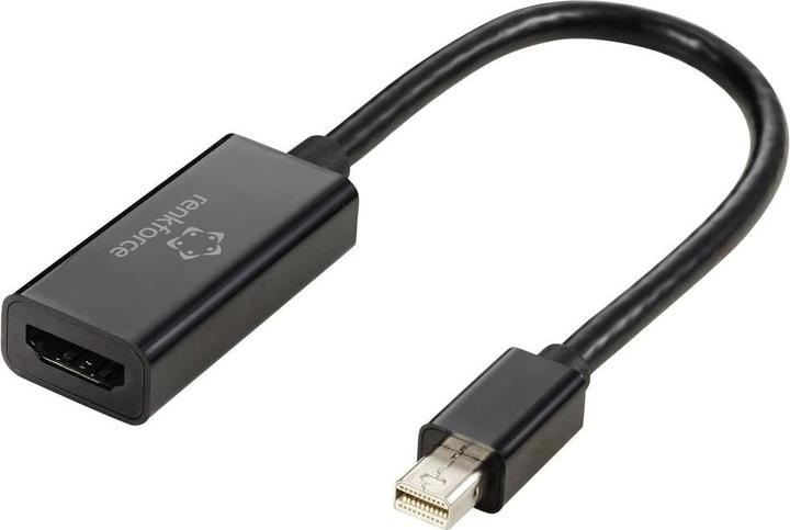 Produktbild Renkforce Mini-DisplayPort Adapterkabel HDMI-A Buchse 0.55 m Schwarz RF-5947252 (0.16 m, HDMI)