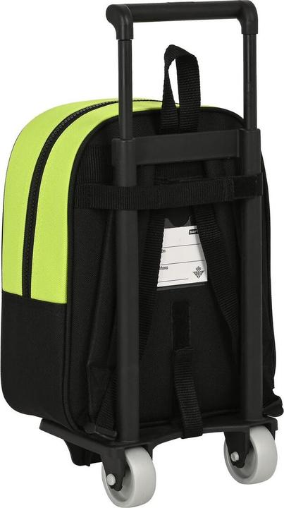 Produktbild Real Betis Balompié Schulrucksack mit Rädern Schwarz Neongrün 22 x 27 x 10 cm