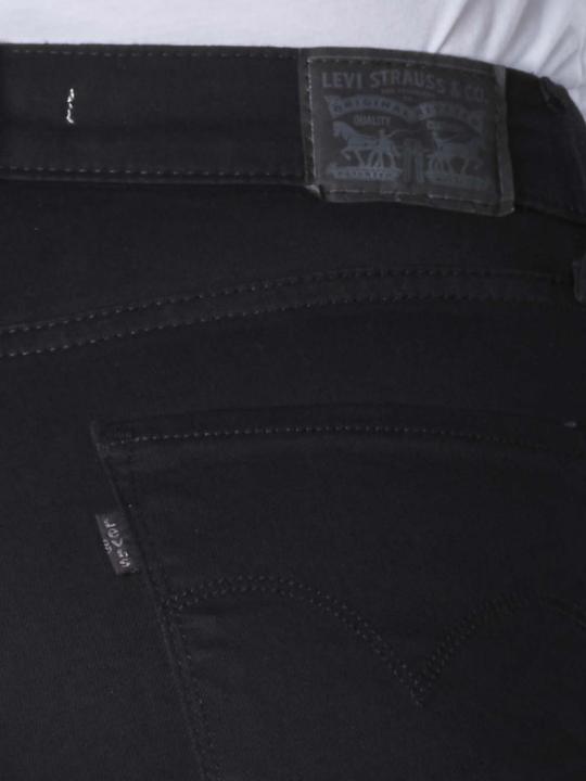 Actual product image Levis 724 Jeans High Rise Straight soft black (W25/L32)