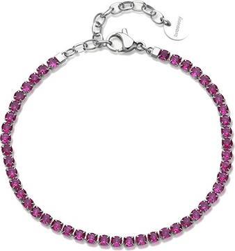 Produktbild Brosway Tennis Stahlarmband mit Fuchsia Zirkonen Desideri Bei105 (Stahl)