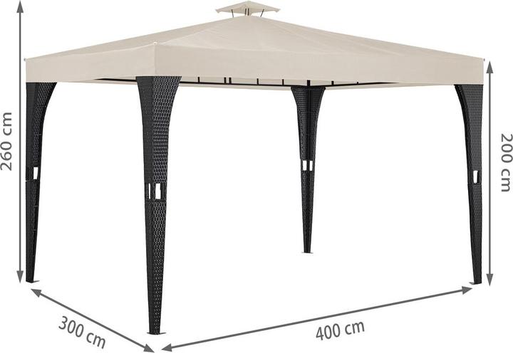 Immagine prodotto Deuba Gazebo (400 cm, 300 cm)