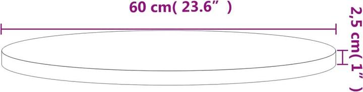 Image du produit VidaXL Gillian (Ø 60 x 2.5 cm)