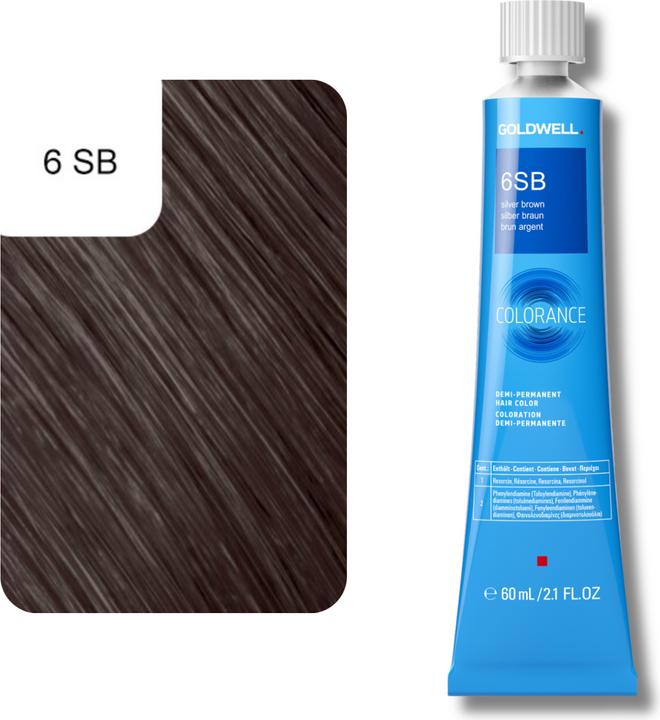 Image du produit Goldwell Colorance Tube Demi-Permanente (6SB argent marron)