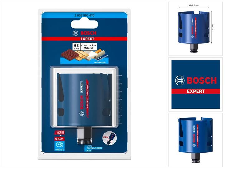 Productafbeelding Bosch Professional Zubehör Expert bouwmateriaal gatzaag, 68 x 60 mm (68 millimeter)