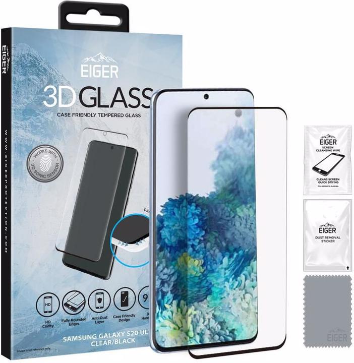 Image du produit Eiger Mountain Glass Clear Edge (1 pièce(s), Samsung Galaxy S20 Ultra)