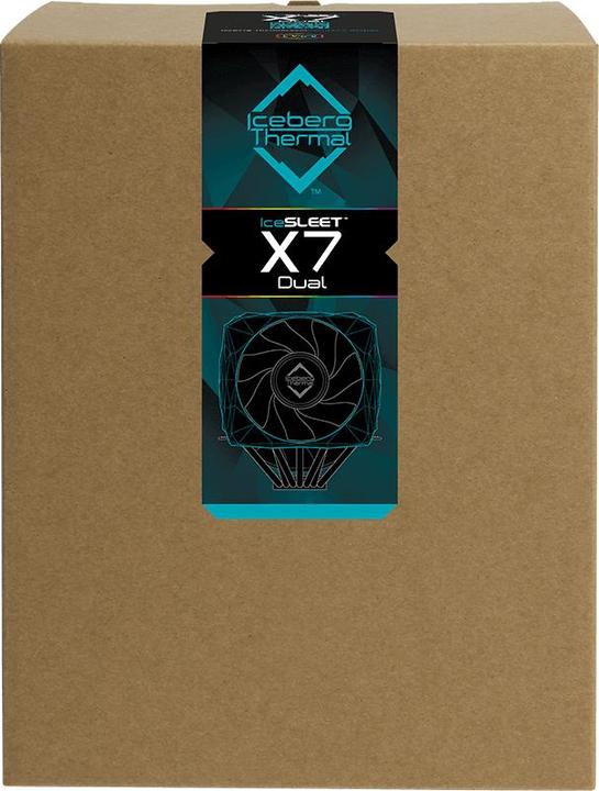 Actual product image Iceberg Thermal IceSLEET X7 Dual - RGB - AM4/Intel (166 mm)