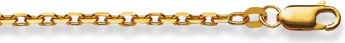 Image du produit Natsumi Schmuck Collier en or jaune 18K/750 ancre taillée 2.6mm 55 cm (750/18 K Or jaune, 55 cm)