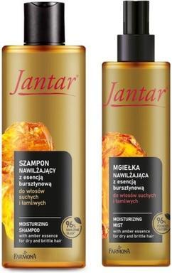 Actual product image Farmona Jantar Moisturising Mist With Amber Essence For Dry And Brittle Hair 200Ml (200 ml, Liquid shampoo)