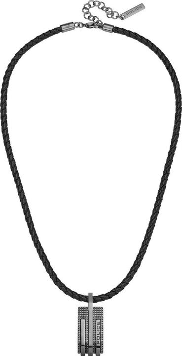 Produktbild Police Gripcord Halskette (Edelstahl, Leder)