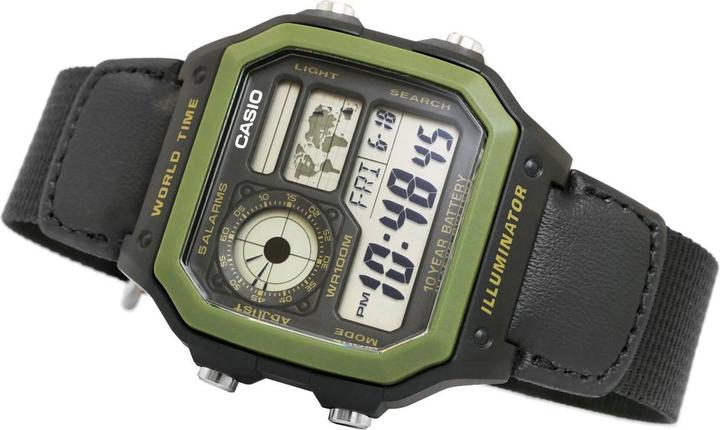 Actual product image Casio AE-1200WHB-1BVDF Clock (Digital watch, 43 mm)