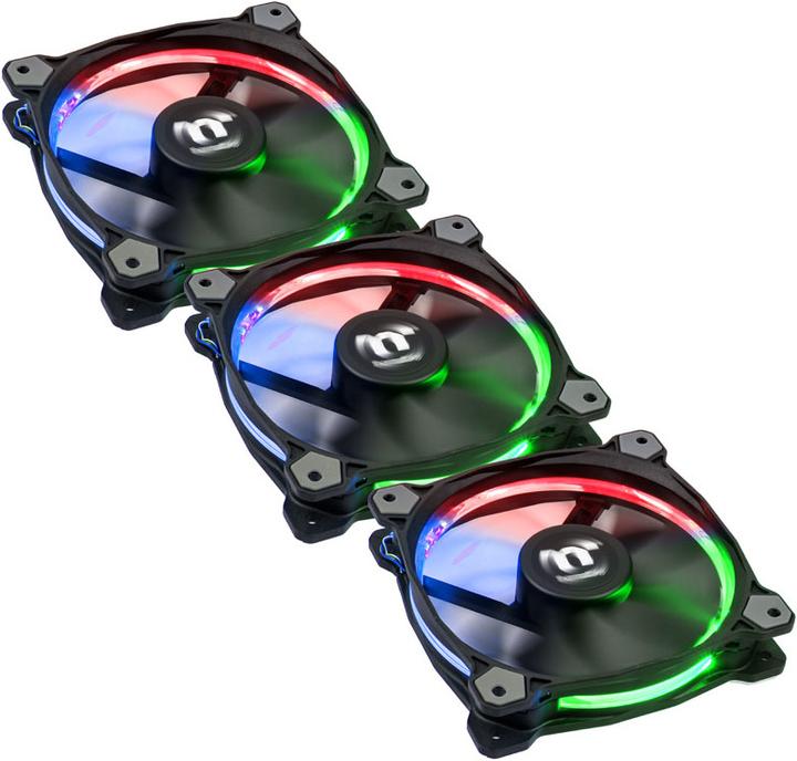 Actual product image Thermaltake Riing 14 RGB LED Fan TT Premium Edition - Set of 3 (140 mm, 3 x)