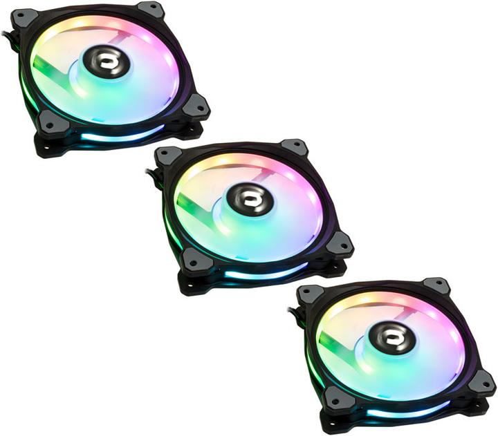 Image du produit Thermaltake Riing Duo 12 RGB LED Fan - 120mm Set of 3 (120 mm, 3 x)