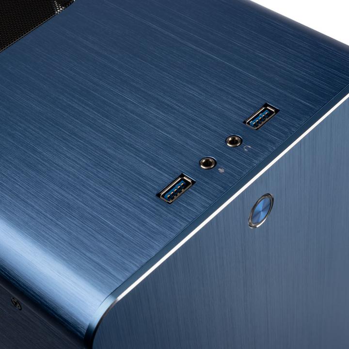 Produktbild Raijintek METIS PLUS Mini-ITX Gehäuse - blau Window (Mini-ITX)