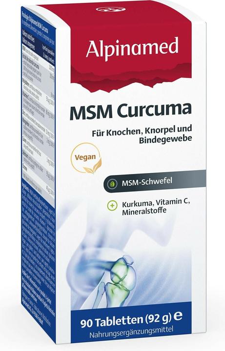 Produktbild Alpinamed MSM Curcuma (90 Stück, Tabletten, 128 g)