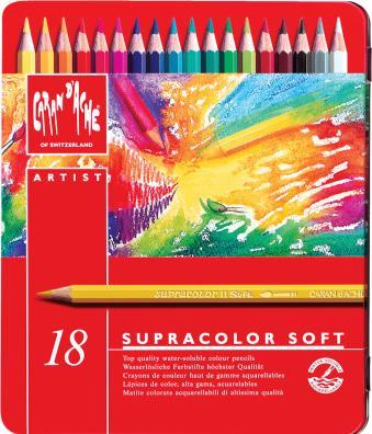 Produktbild Caran d'Ache Supracolor Aquarelle Metallschachtel (Mehrfarbig, 18 x)