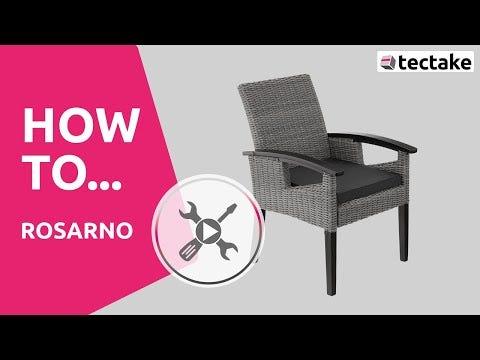 Produktbild tectake Rattan Stuhl Rosarno