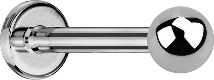 Actual product image Star Piercing Labret silver with ball (Titanium G23, without brass)