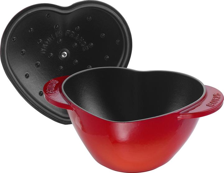 Immagine prodotto Staub Roaster HEART rosso ciliegia (20 cm, Pirofila + casseruola, Ghisa)