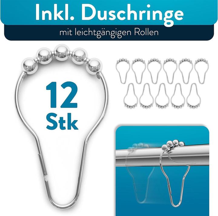 Actual product image Benkstein Shower rail