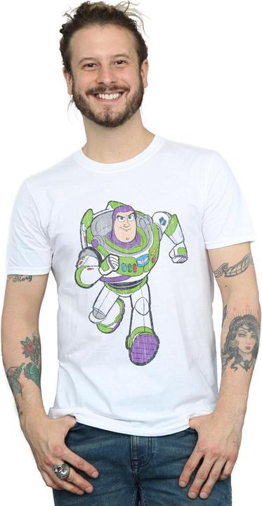 Actual product image Disney Mens Toy Story 4 Classic Buzz Lightyear T-Shirt (S)