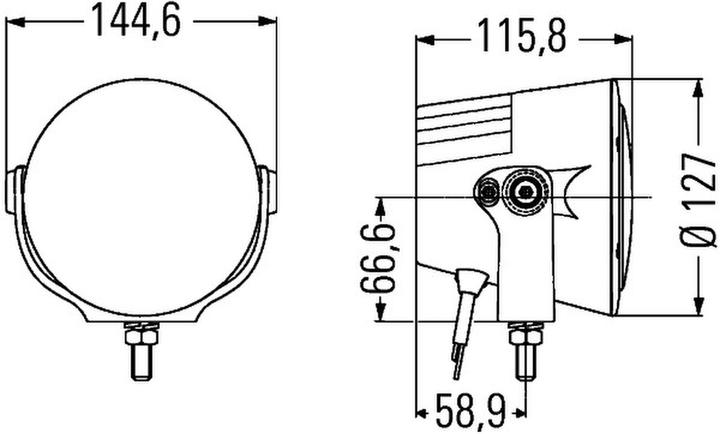 Actual product image Hella High beam headlights LED for MERCEDES