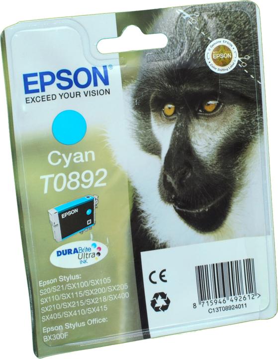 Actual product image Epson T0892 DuraBrite Ultra (C)