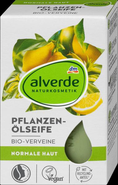 Produktbild dm alverde Pflanzenölseife Bio-Verveine (Kernseife)