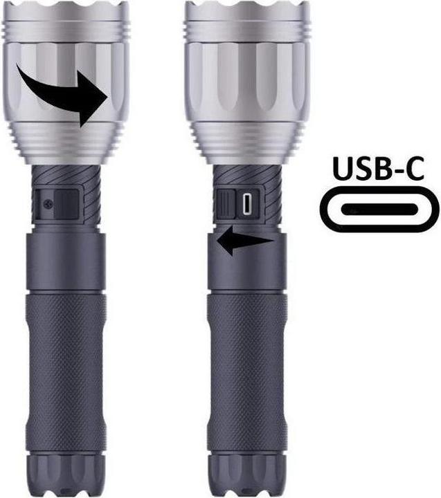 Produktbild Nordride Taschenlampe LED Spot Long Range R, 1100 Lumen, IP65, USB-C (21.90 cm, 1100 lm)