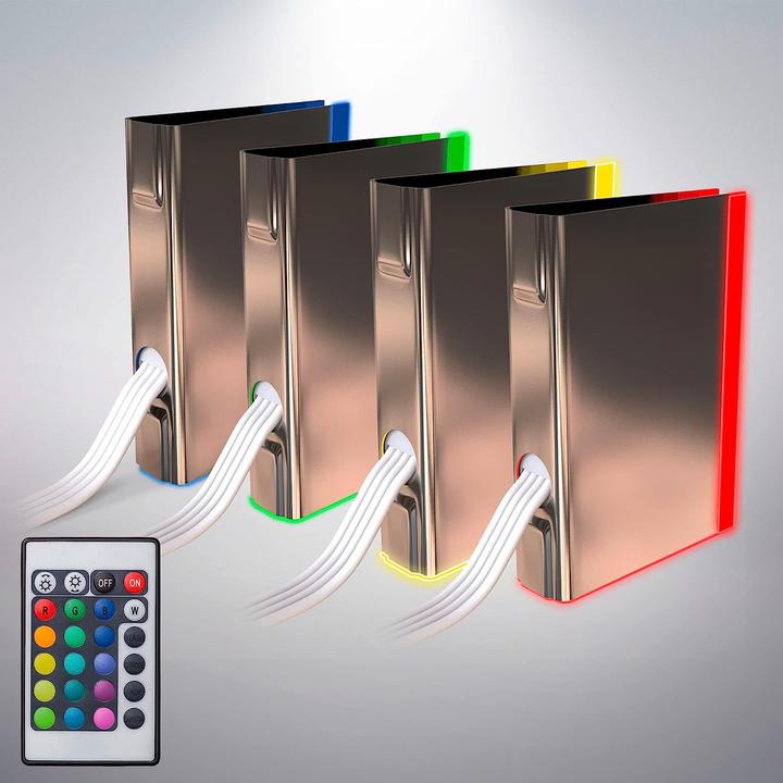 Produktbild B.K.Licht LED Glasbodenbeleuchtung 4er Set