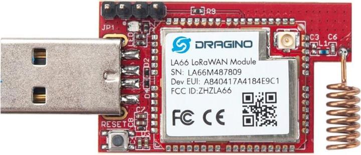 Actual product image Dragino LA66 LoRaWAN USB Adapter 868MHz