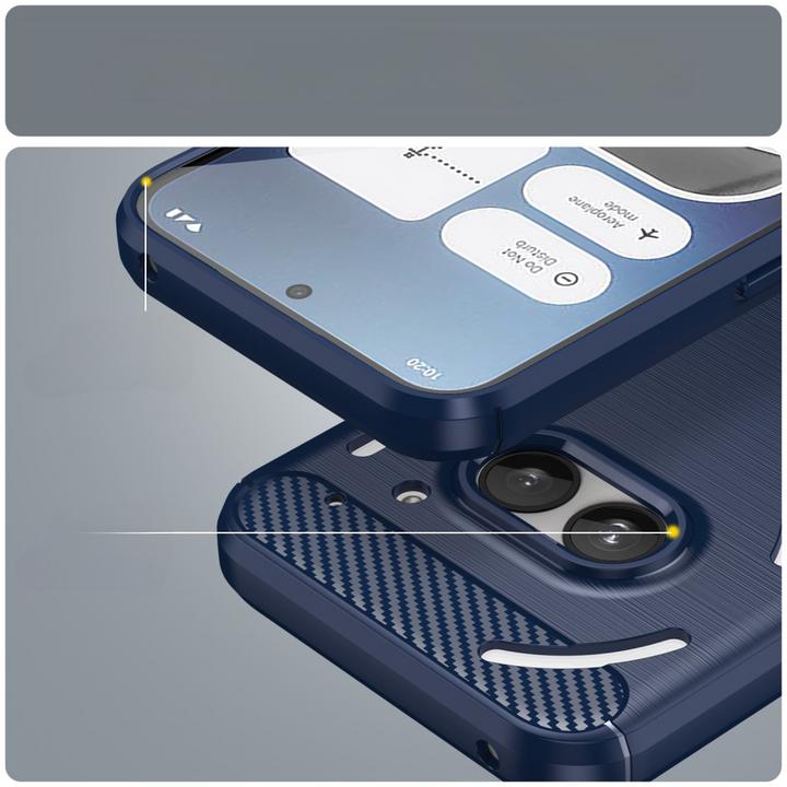 Produktbild Cover-Discount Nothing Phone (2a) - Metall Carbon Look Hülle (Nothing Phone (2a))