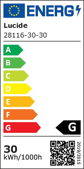 Etichetta energetica Lucide Brice-LED (1834 lm, PK30d)