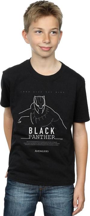Immagine prodotto Black Panther Long Live The King Maglietta Ragazzi (116)