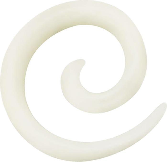 Produktbild Star Piercing Dehnspirale aus weissem Knochen (ohne Messing, Organisch)