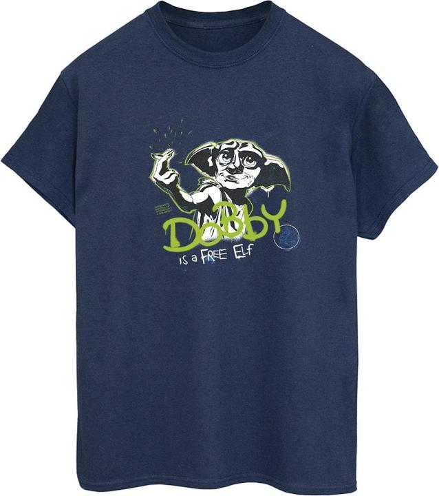 Actual product image Womens/Ladies Dobby A Free Elf Cotton Boyfriend T-Shirt (M)