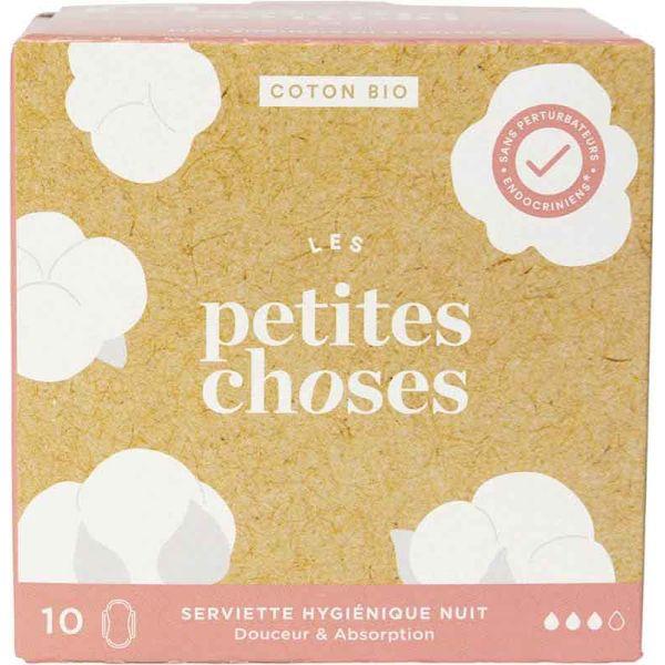 Produktbild Les Petites Choses Nacht Coton Bio (10 x, Damenbinden)